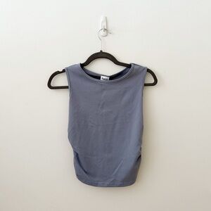 Princess Polly Blue Fitted Top